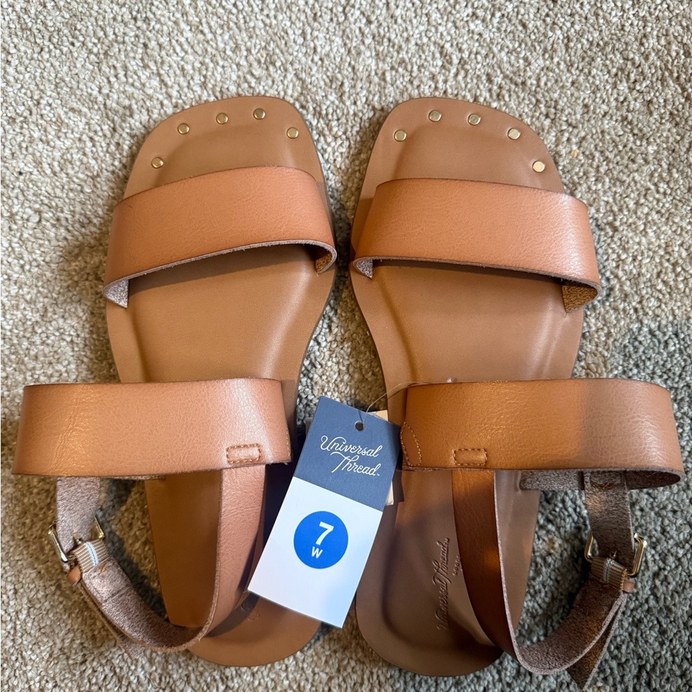 Universal Thread Tan Minimalist Sandals